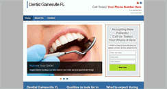 Desktop Screenshot of dentistgainesvillefl.com